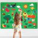 Ospalem 3.3ft Filz Story Board Set Farm animals Filz-Board Story Set Early Learning Storyting Interactive Play Set Reusable wall slopes for young girls children toddlers