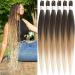 Xusuperb 30 inches long -stretched braiding hair ombre blonde braiding hair pre Stretched easy braids extensions 6 packs kanecalon synthetic hair for simple knotless braids hair extensions (t1b/27/613#) 76 cm (6 Pack) T1b/27/613#