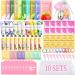 100 PCS Spa Skincare Set for Women Spa Party Favors Supplies Include Face Masks Eye Mask Lip Balm Hand Cream Lip Mask Bulk Gifts Valentines Day Gifts For Her Skincare