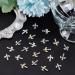 NICENEEDED 30 PCS 3D Cross Nail Charms Alloy Pearl Punk Style Nail Decoration for Women Retro Nail Jewels Gothic Nail Art Supplies for Nail DIY Design and Jewelry Making - Buy Online on GoSupps.com