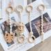 Beavorty 3pcs Wood Baby Play Gym Toy Set - Nordic Style Teething Grasping Nursing Pendant - Wooden Hanging Baby Toys for Infants - Rockers Bouncers - Christmas Gift - Buy Online on GoSupps.com