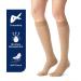 JOBST Opaque Knee High Compression Stockings with SoftFit Technology - 20-30 mmHg Open Toe Large Full Calf Natural Color - International Shipping Available - Buy Online on GoSupps.com