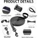 COMSLE Long Dog Training Leads - Strong Nylon Leash for Pet Recall & Obedience - 15m/49.5ft Black - Buy Online on GoSupps.com