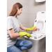 Lanon Wahoo Reusable Household Gloves - Skin-Friendly Cotton Lined Kitchen & Cleaning Use Cyan Size S - 3 Pair Pack - Buy Online on GoSupps.com