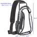 Clear PVC Sling Bag: Stadium Approved Crossbody Backpack in Black - Buy Online on GoSupps.com