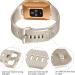 6 Pack Sport Bands Compatible with Fitbit Ionic - Replacement Soft Silicone Wristbands for Men and Women - Rose Gold, Silver, Gold, Black, Gray, Slate - Large - Buy Online on GoSupps.com