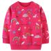 Girls Sweatshirt for Kids Cotton Top Casual Jumper Girl T Shirt Toddler Clothes Long Sleeve Pullover Age 1-12 Years 9-10 Years Rose Red