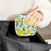 Yellow Lemon Sanitary Napkin Storage Bag | Feminine Menstrual Cup Pouch | Nursing Pad Holder | Portable Period Bag for Women Teen Girls - Multi-colored - Buy Online on GoSupps.com