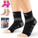 Powerlix Plantar Fasciitis Socks for Neuropathy (Pair) for Women & Men, Ankle Brace Support, Toeless Compression Socks & Foot Sleeve for Arch & Heel Pain Relief - Treatment & Everyday Use X-Large (1 Pair) Black