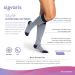 Sigvaris Women's Microfiber Patterns 830 Closed Toe Calf-High Socks 20-30mmHg - Purple Argyle - Medium Short | Comfortable Compression for International Shipping - Buy Online on GoSupps.com