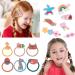 Girls Hair Accessories Set - Jewelry Box, Hair Clips, Barrettes, Ties, Bows - Teen Girl Gifts - Pink - Ages 4-12 - Buy Online on GoSupps.com