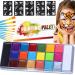 20 colors Halloween face painting make -up body colors facial color theater make -up make -up set make -up pallet carnival carnival face body paint painting baby bump painting Easter eggs
