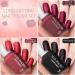 Matte Nail Polish Set 3 Colors Nail Varnish Set Burgundy Dark Red Nail Varnish Shimmer Quick Dry & Long Lasting Black Nail Polisht for Women DIY Nail Art at Home 12ML - Buy Online on GoSupps.com