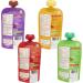 Happa Organic Food for little one Fruit Puree (Apple+Mango Mango+Banana Apple+Banana Sweet Potato+Mango+Pear) Stage 3 4 Pouches 100 Gram Each - Buy Online on GoSupps.com