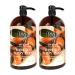 Dead Sea Collection Argan Body Wash for Women and Men - Pack of 2 (67.6 fl. oz) - Cleanses and Moisturizes Skin - With Natural Minerals and Vitamins Nourishing Skin