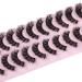 10 Pairs of Natural Fluffy Russian Strip False Eyelashes - 16mm D Curl Wispy Lashes with Clear Band, Look Like Extensions - EYDEVRO - Buy Online on GoSupps.com