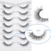 7 Pairs Focipeysa Wispy Faux Mink False Eyelashes 11mm-Clear Band - Buy Online on GoSupps.com