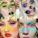 Colored Liquid Eye Liner Long Lasting Matte Liquid Eye Liner UV Neon Pigmented Graphic Liners Face & Body Painting Liner Festival Makeup Kit for Women Girls - Buy Online on GoSupps.com