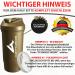 Buy Gold Protein Shaker 700ml - Leak-Proof BPA Free with Powder Compartment & Sieve | Perfect for BCAA Isolate & Whey Protein Shakes - Buy Online on GoSupps.com