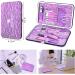 Professional Manicure Set - 16Pcs Stainless Steel Nail Clippers Kit for Women - Purple Pedicure Care Tools - Ideal for Travel or Home Use - Buy Online on GoSupps.com
