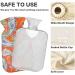 NAANLE 2L Heat Bottle - Orange Paisley Flower Design | Hot Water Bottle for Back Pain Relief & Warmth | Hand Foot & Neck Therapy - Buy Online on GoSupps.com