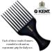 Kent SPC86 Salon-Style Hair Pick and Barber Comb for Curly Hair - Afro Parting Comb for Thick Hair - Kent Quality Barber Supplies - Buy Online on GoSupps.com