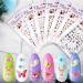 12 Sheets Butterfly Nail Art Stickers - Self-Adhesive Flower Pattern Decals for Women & Girls | Colorful, Mixed Design Manicure Decorations - Buy Online on GoSupps.com