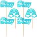 Ercadio 24 Pack Boho Rainbow Happy Birthday Cupcake Toppers Blue Boho Rainbow Cupcake Picks Boho Cake Toppers for Boho Rainbow Theme Birthday Baby Shower Party Decor Supplies A-hp Blue - Buy Online on GoSupps.com