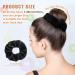 4-Piece Black Hair Tie Set - Elastic Hair Tapes Soft Ponytail Holders & Hair Jewelry for Women & Girls - Buy Online on GoSupps.com