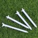 25pcs Lightweight Durable Plastic Zero Friction Golf Tees - White - Buy Online on GoSupps.com