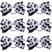 Chuangdi Chuangdi 6 Pieces Soccer Hair Accessories Soccer Sports Hair Bows Soccer Hair Ties for Girls Women Soccer Football Present Players Coaches Teams Favor Gifts (Soccer Series  Black and White) 6 Count (Pack of 1) B...
