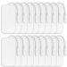 Sunjuly tens electrodes pads 20 pieces 5x10 cm tens device pain therapy self -adhesive reusable electrode device pads with most tens ems device 50x100mm (20 pieces)