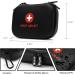 Kitgo Small First Aid Kit - Waterproof Mini Emergency Trauma Kit for Travelers, Climbers, and Parents - Compact First Aid Gift for Home, Camping, Hiking - EVA, Black - Buy Online on GoSupps.com