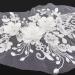 2Pcs White Pearl Flower Embroidery Lace Patches - Wedding Dress Appliques - Buy Online on GoSupps.com