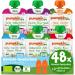 Pumpkin Organics 48 Pack first love organic vegetables squeeze with 2 spoons of spoons - squeezing without added sugar - baby food for babies from the 6th month - vegetarian (48x100g) 100 g (48 pack)
