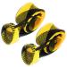 Reaction Tackle Fishing Rod Cover/Rod Sleeve/Rod Sock (2-Pack)/Flat or Pointed End/Spinning or Casting Rods Spinning / Point End / 2" x 67" Yellow/Black