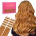 If -of -hearted tape extensions real hair auburn ginger 10pcs tape in extensions real hair 20g 30cm invisible hair extension real hair invisible smooth real hair extensions tape refill pack for girls 30cm 20g 10pcs #30 auburn ginger