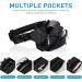 Oxpecker Waterproof Fanny Pack with Rain Cover - Black Hip Bum Bag for Men & Women | Ideal for Workout, Travel, Running, Hiking, Cycling - Buy Online on GoSupps.com