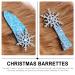 Frcolor 3-Piece Christmas Snowflake Hairpins | Glitter Snap Clips for Girls | Perfect Winter Wedding & Party Hair Jewelry - Buy Online on GoSupps.com