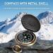 Portable Brass Compass - Waterproof Pocket Compass for Hiking Camping & Outdoor Activities - Buy Online on GoSupps.com