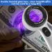Handheld Jewelers Loupe with Scale 30X USB Rechargeable Coin Magnifier Handheld Magnifying Glass with LED Lights Clear Jewelers Coin Magnifier for Jewelry Passport Stamp Watch Rock - Buy Online on GoSupps.com