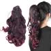 Long Curly Ponytail Wig Claw Clip Hair Extensions Wig for Parties Halloween Cosplay and Daiuly Wear Hairpiece Women Female Wavy Wig 50cm(1) - Buy Online on GoSupps.com