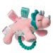 Taggies Soft Baby Rattle with Teether Ring  6-Inches  Aroar-a-Saurus Dinosaur