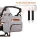 SONARIN 7pcs Nappy Changing Bag Set - Multifunction Mummy Tote Bag with Changing Mat and Stroller Straps - Black - Buy Online on GoSupps.com