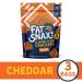 Fat Snax Almond Flour Crackers - Keto, Low-Carb, Gluten-Free | Cheddar 3-Pack - Buy Online on GoSupps.com