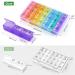 Upgraded Extra Large Weekly Pill Organizer - Portable 7-Day Medicine Box for Vitamins & Supplements Moisture-Proof & Travel Friendly - Buy Online on GoSupps.com