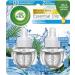 Air Wick plug in Scented Oil Refill, Fresh Waters, 0.67oz, Essential Oils, Air Freshener Fresh Waters 0.67 Fl Oz (Pack of 2)