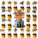 37pcs Bowser Cake Decorations with 1pcs Bowser Cake Topper 36pcs Cute Cartoon Cupcake Toppers for Girls Birthday Party Decorations