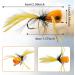 12pcs Colorful Fly Fishing Poppers for Bass, Trout, Salmon - Freshwater Topwater Lures with Hooks - White Assortment - Buy Online on GoSupps.com