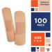 EZGOODZ Adhesive Bandages - Pack of 100 Sterile Fabric Wound Protection Individually Wrapped & Easy to Apply - Buy Online on GoSupps.com